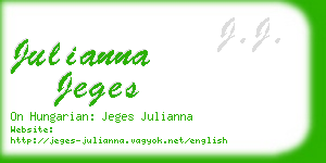 julianna jeges business card